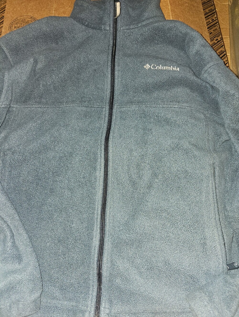 Columbia Men’s Large Full-Zip Fleece Jacket in Sage Green